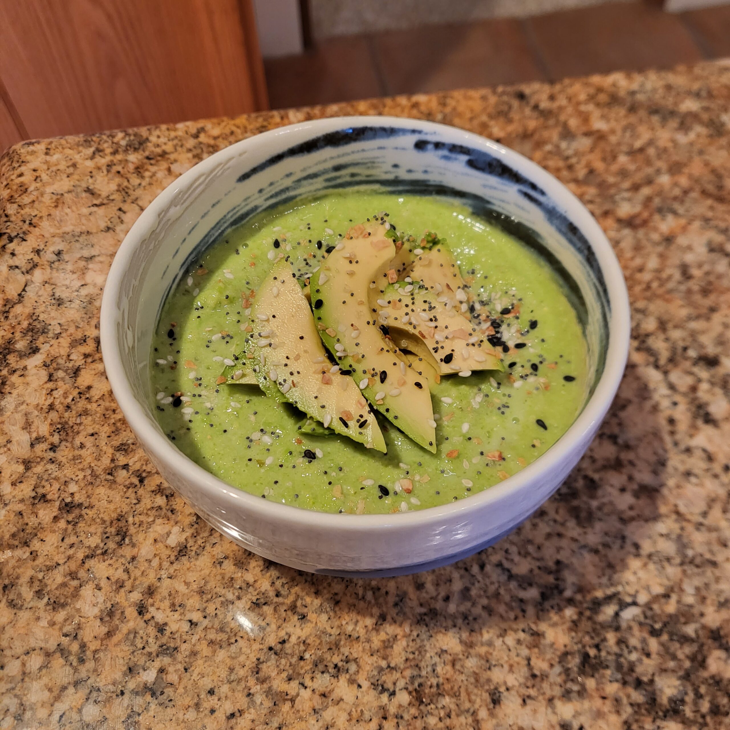Raw Vegan Corn Cauliflower Pea Soup