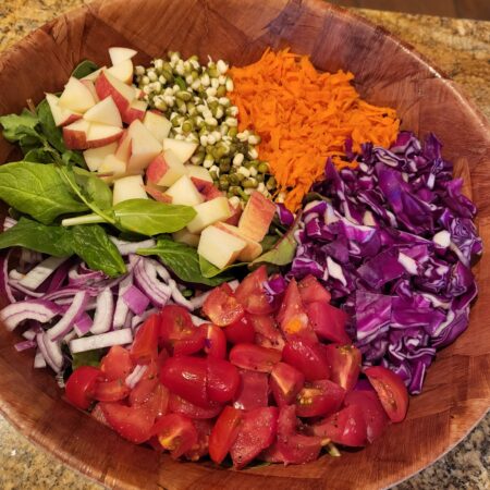 Colorful Salad Raw Vegan