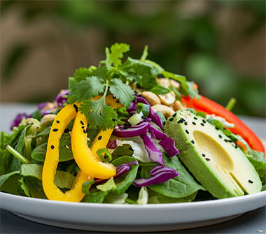 Raw Vegan Rainbow Salad