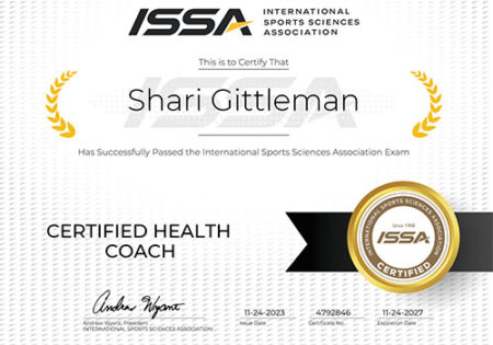Shari Gittleman ISSA Certified Health Coach
